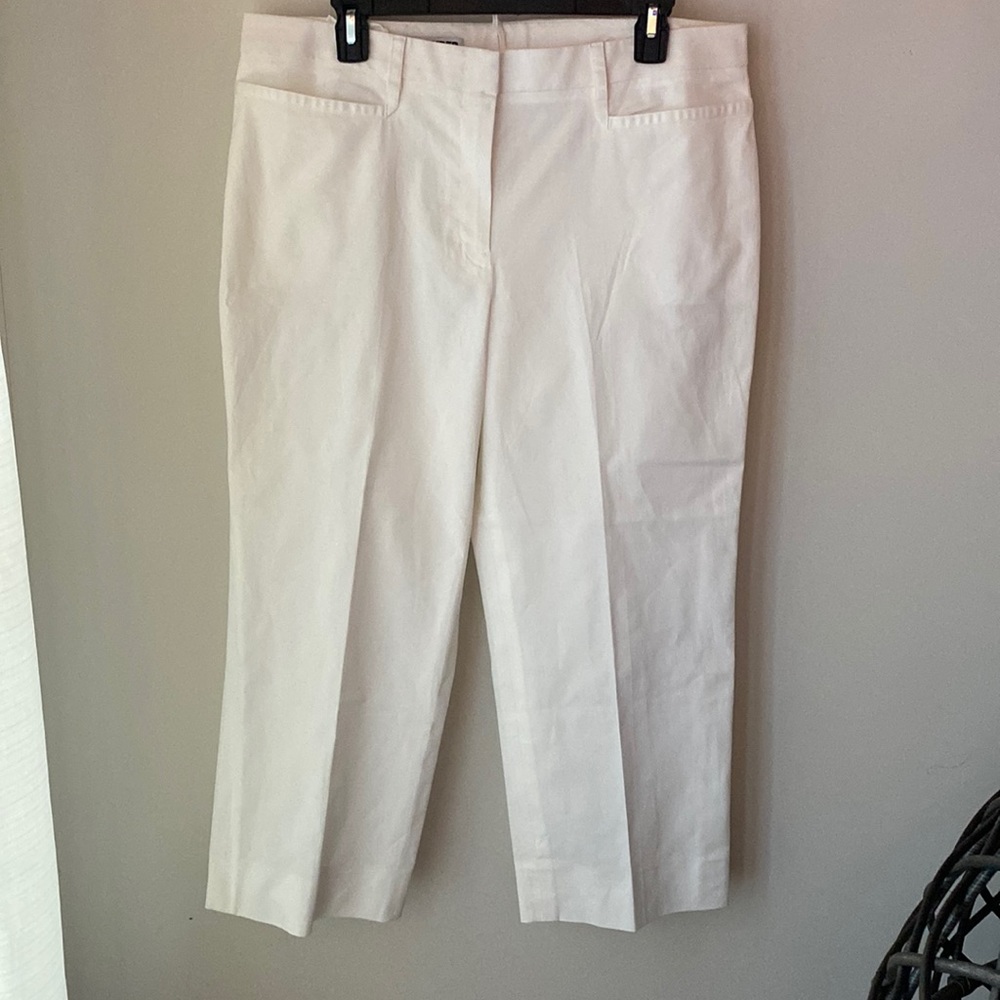 Jill Sander White Cropped Pants